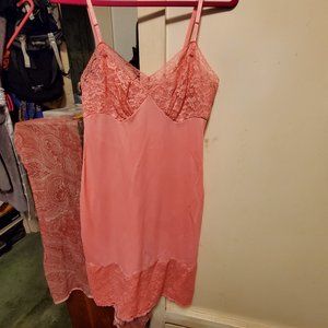 Vanity Fair Vintage Pink Slip Dress 36
